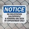 Signmission No Solicitation Salespeople And Vendors Are OSHA Notice Sign, Plastic, 10in W x 7in L, 2PK OS-2PACK-NS-P-710-L-14819 - alternate 7